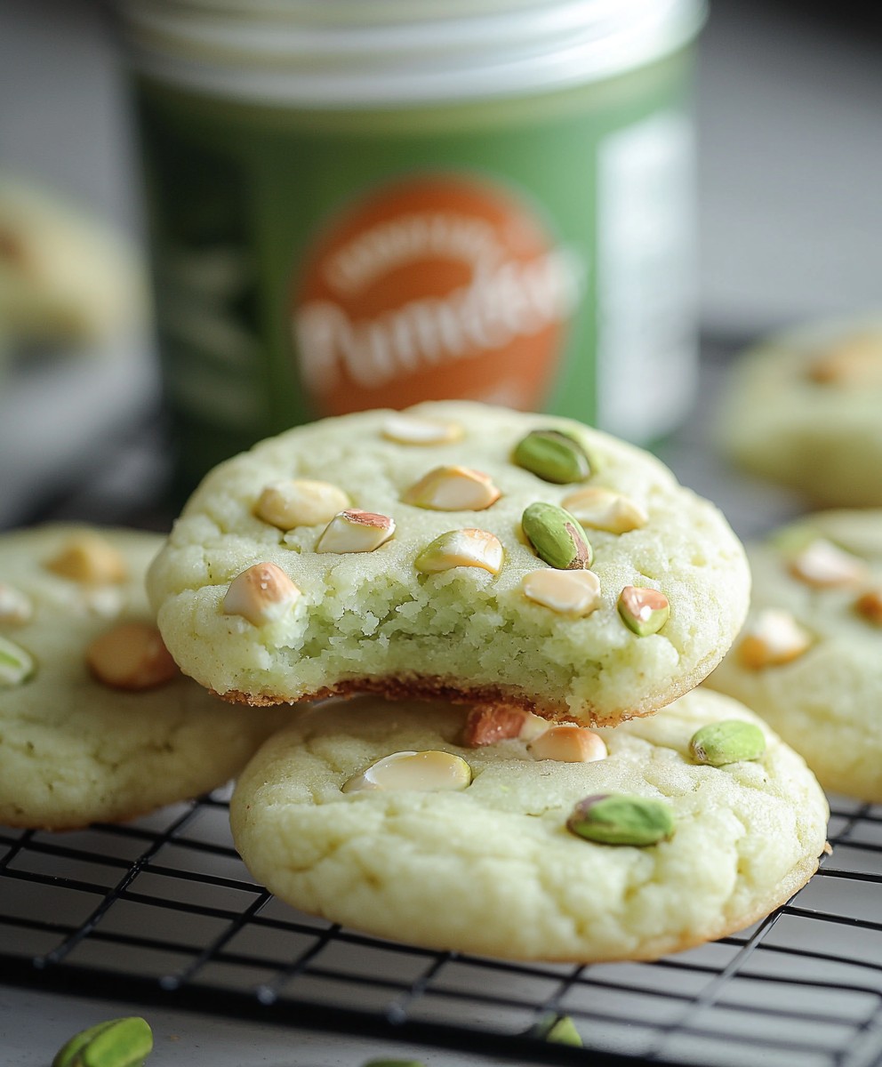 Pistachio Pudding Cookies
