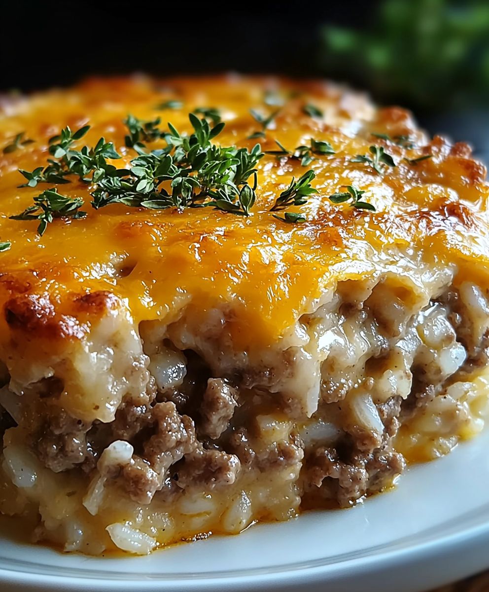 Cheesy Ground Beef Casserole