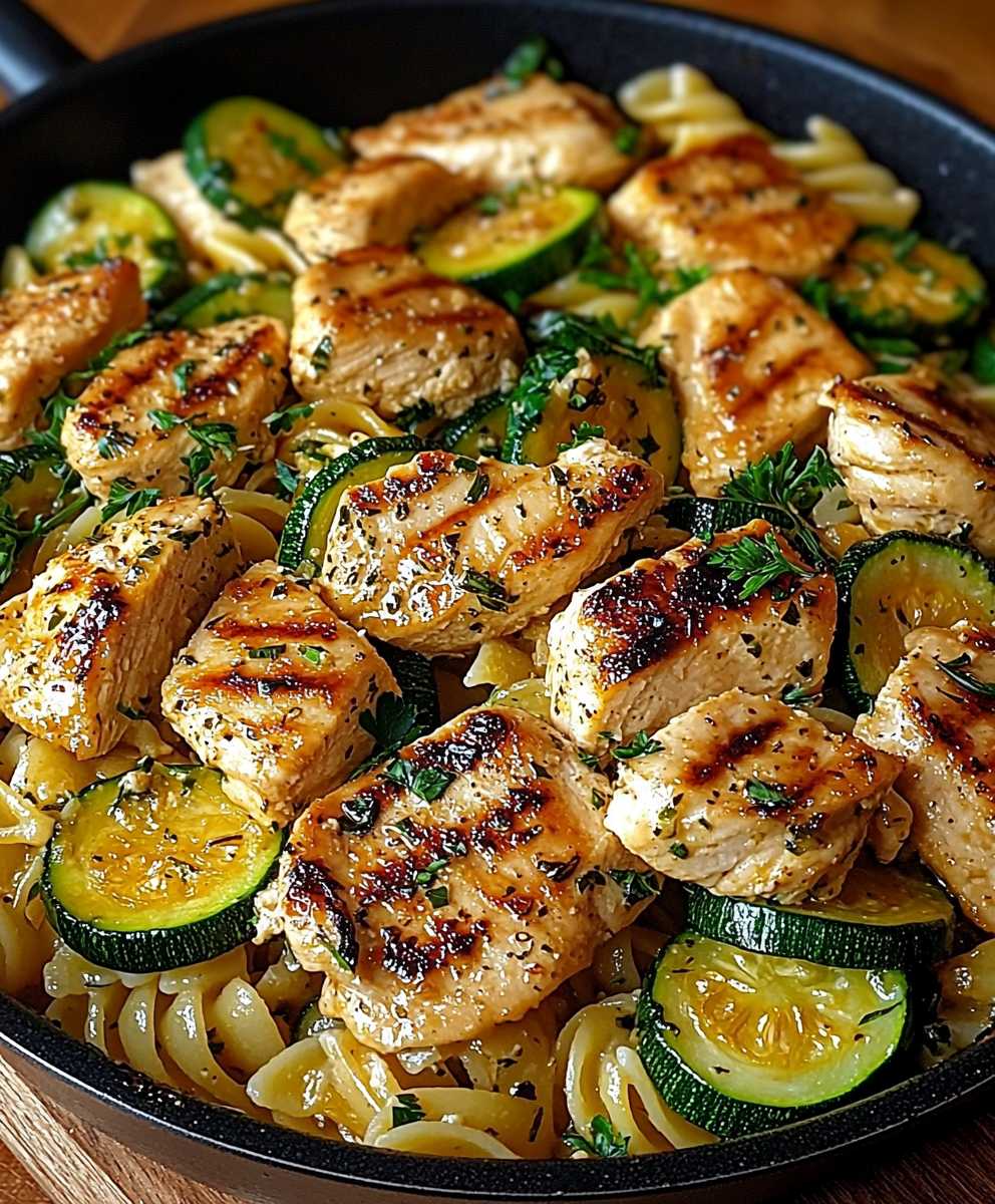 Chicken zucchini pasta