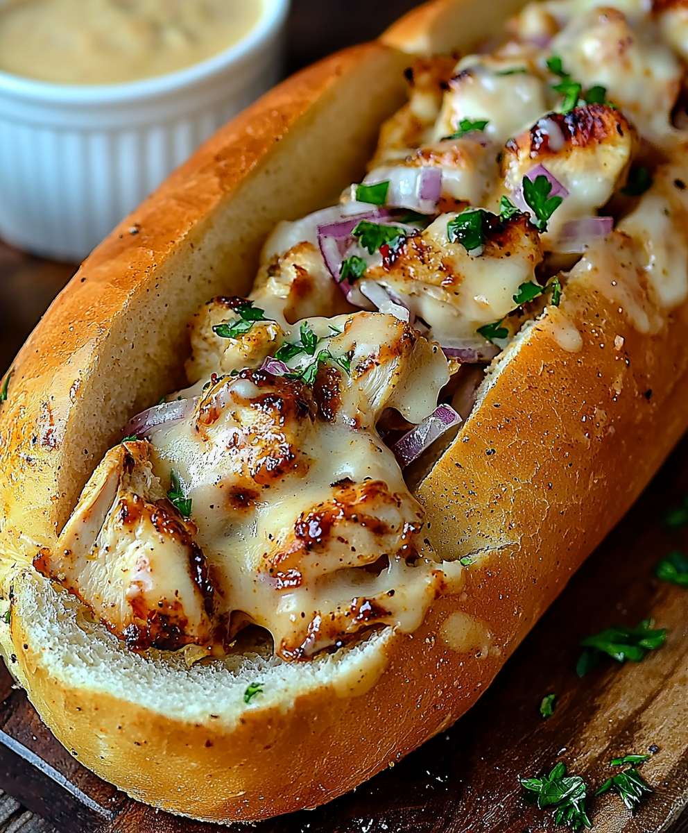 White BBQ Chicken Sandwiches
