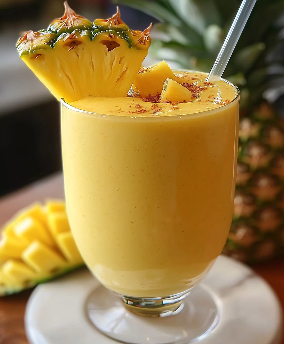 Pineapple Rum Slushie Drink