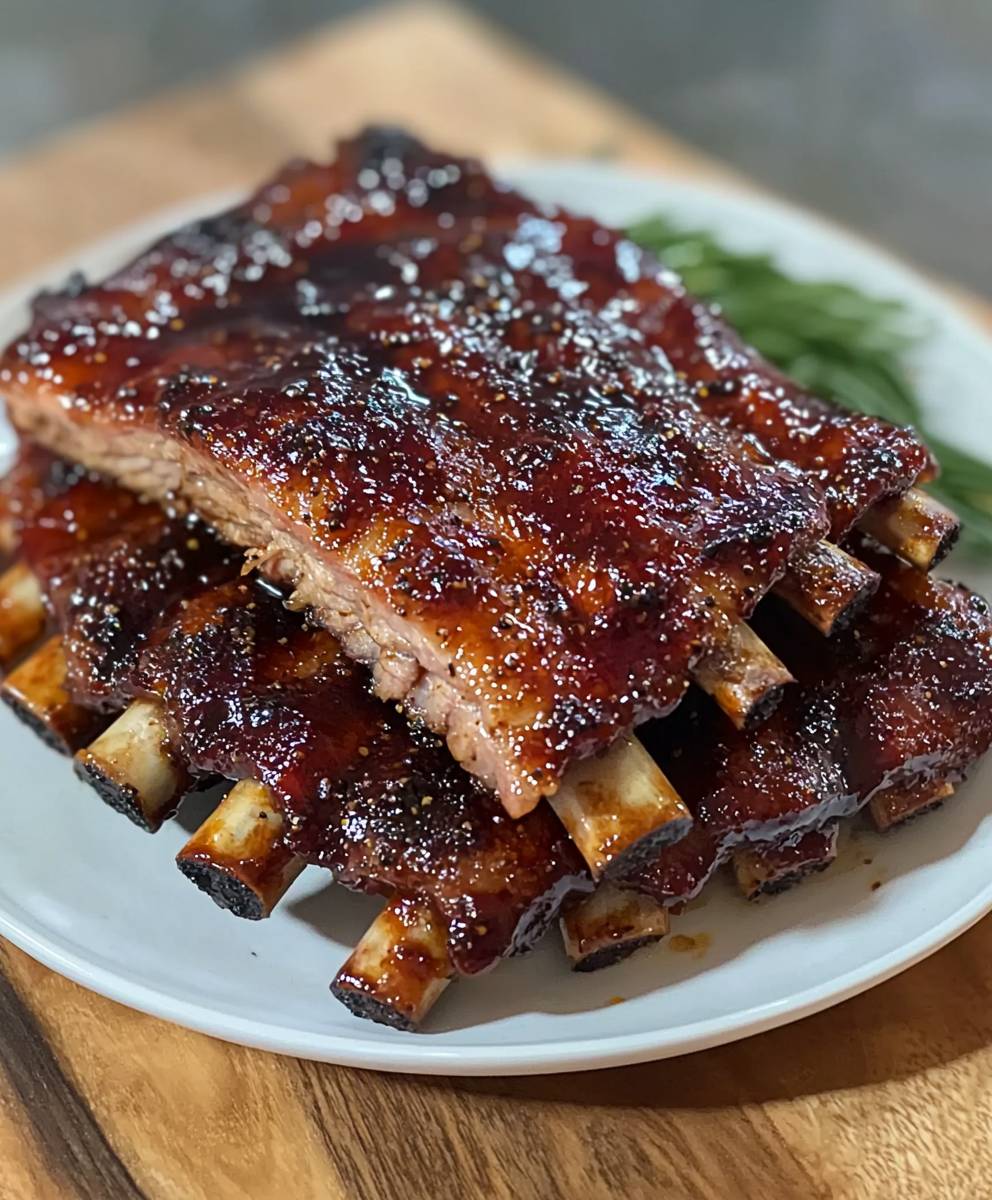Black Pepper Teriyaki Ribs
