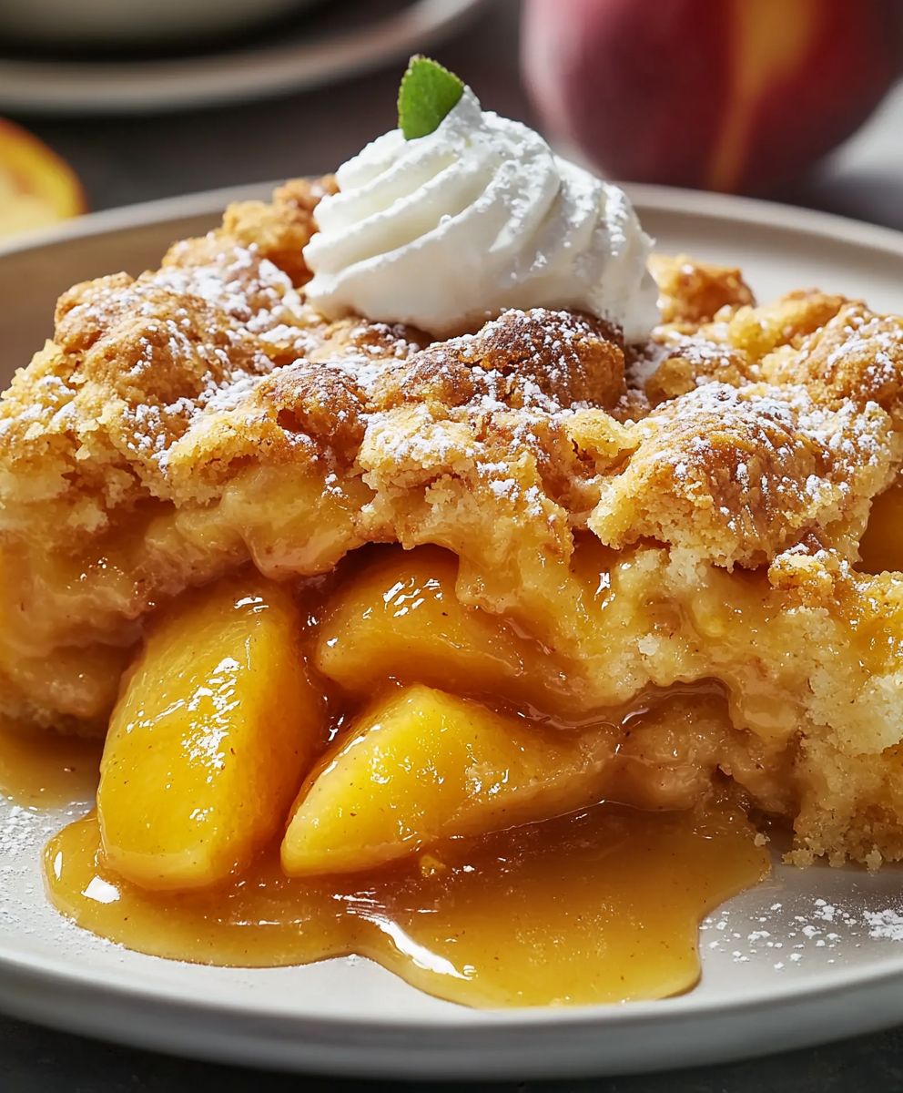Lazy Man's Peach Cobbler