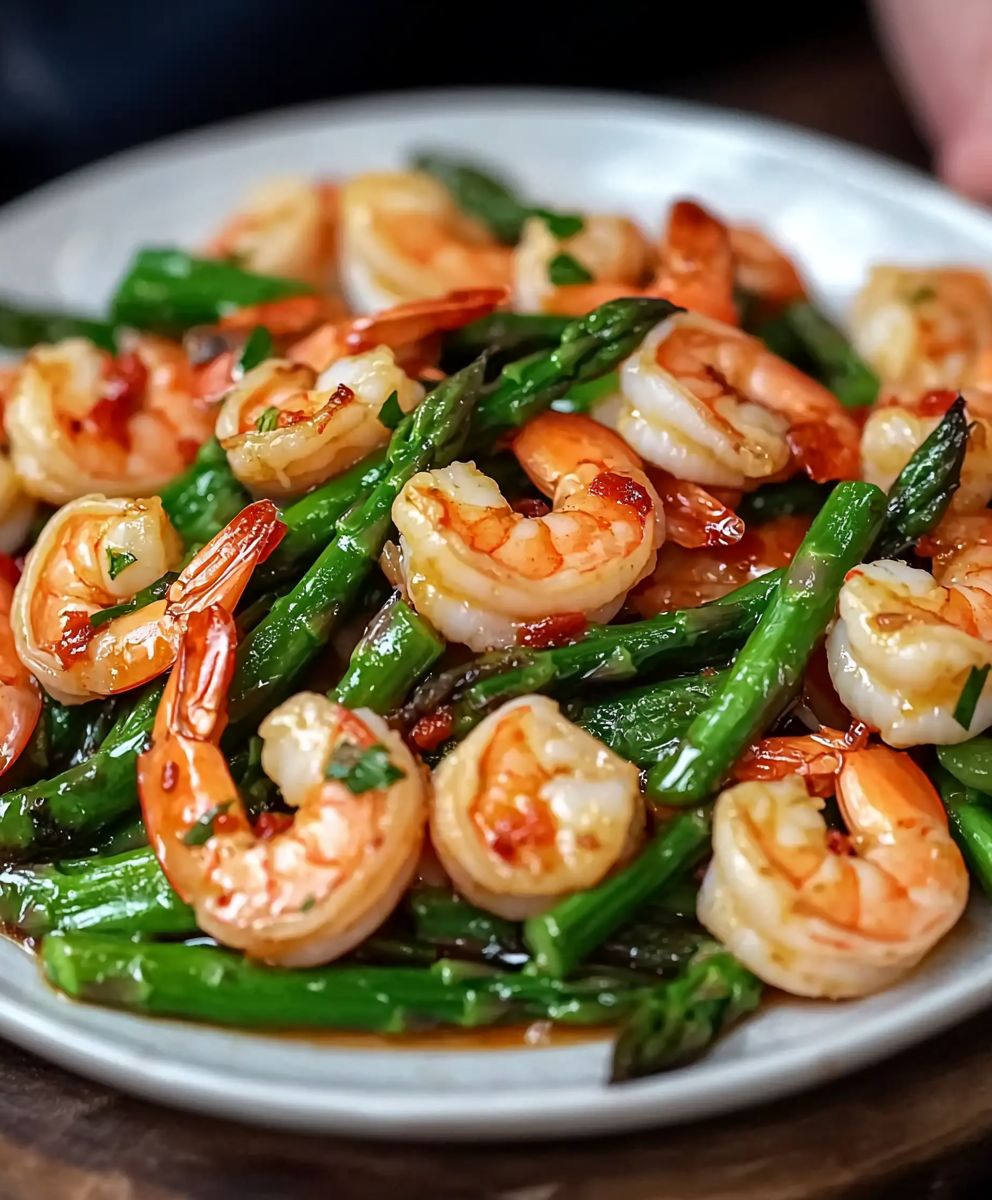 Shrimp Asparagus Stir Fry