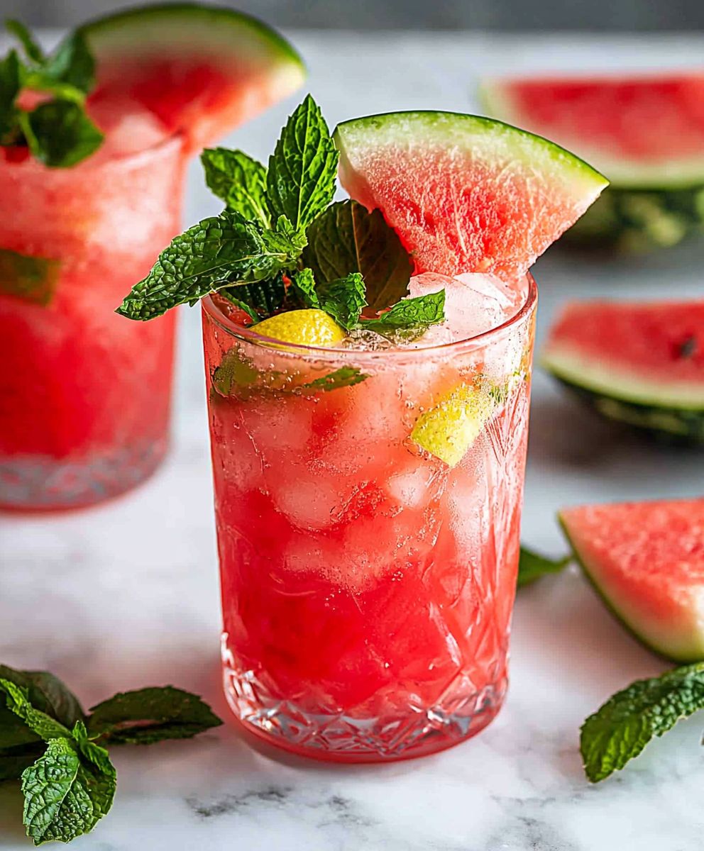 Watermelon infused water