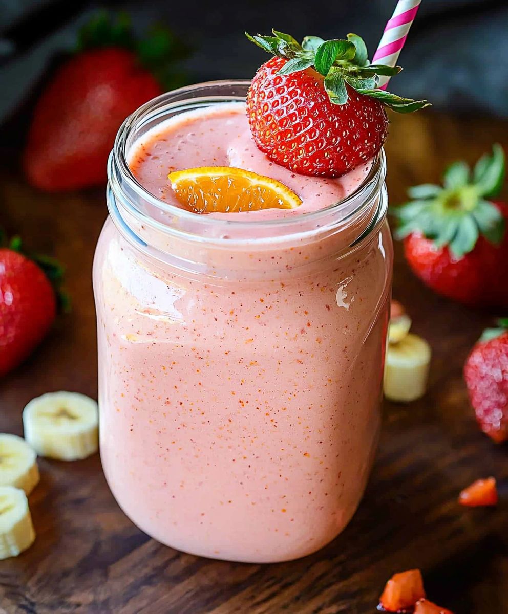Strawberry Orange Banana Smoothie