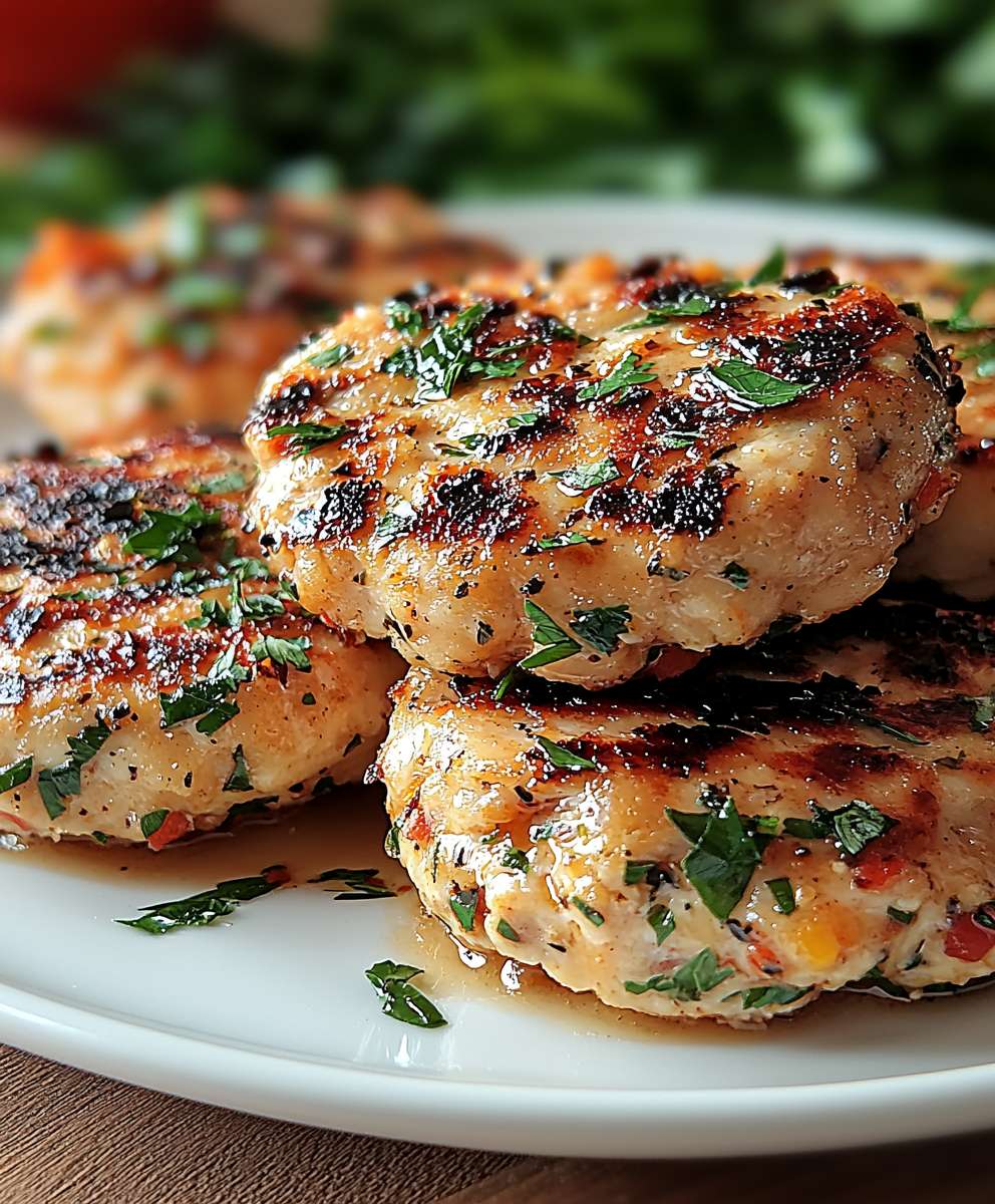 Mediterranean chicken patties
