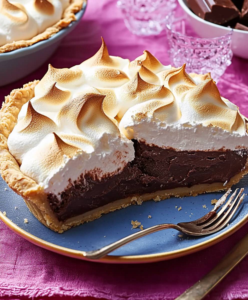 Chocolate Meringue Pie Dessert
