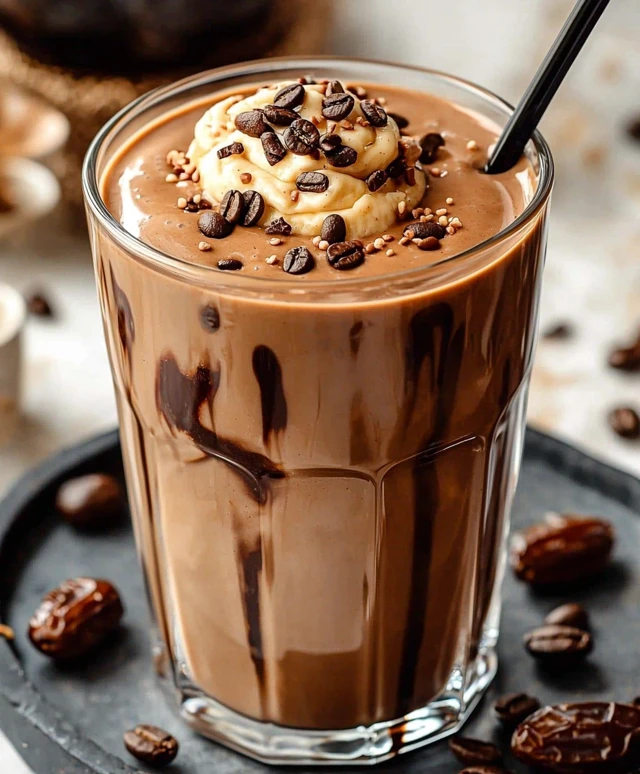 Tahini Chocolate Coffee Shake