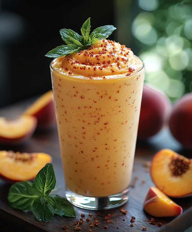 Peach Milkshake Delight