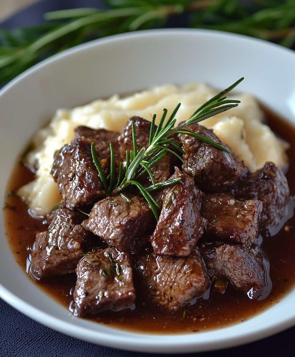 Garlic Rosemary Beef Tips