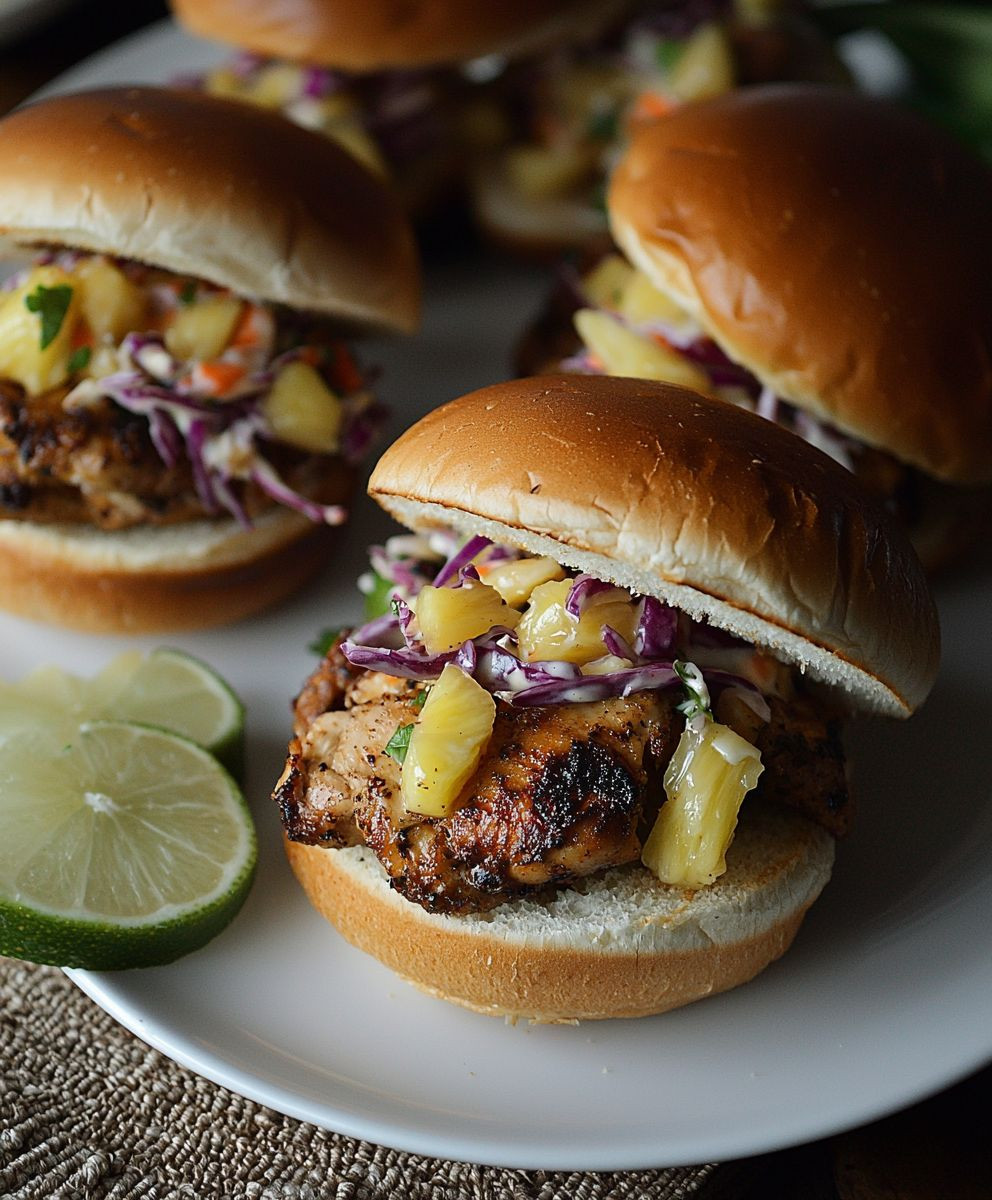 Jerk Chicken Sliders