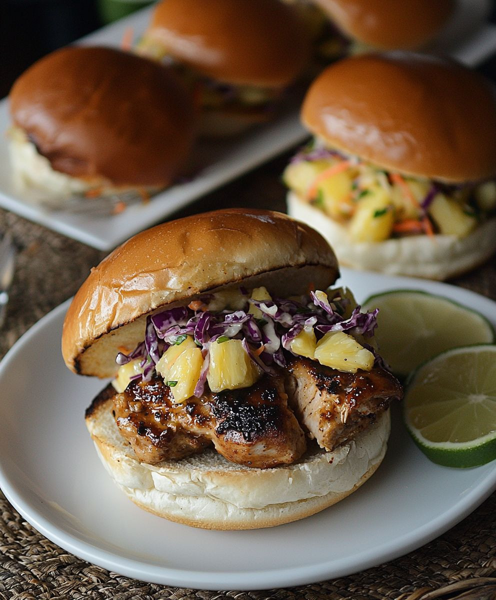Jerk Chicken Sliders