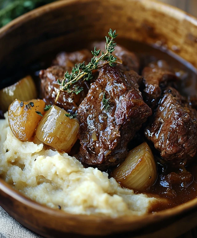 Braised Steak and Onion
