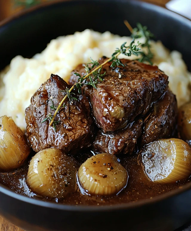 Braised Steak and Onion