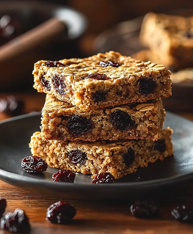 Oatmeal Raisin Cookie Bars