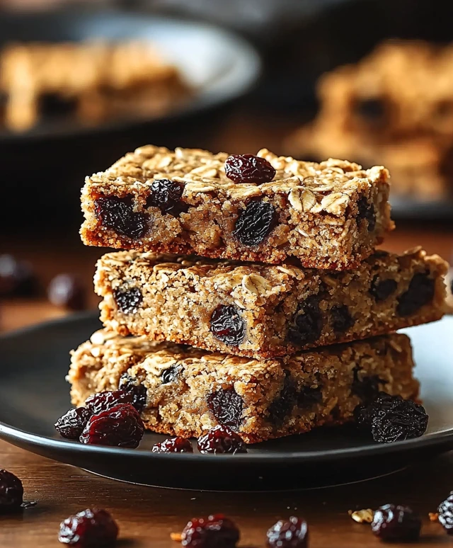 Oatmeal Raisin Cookie Bars