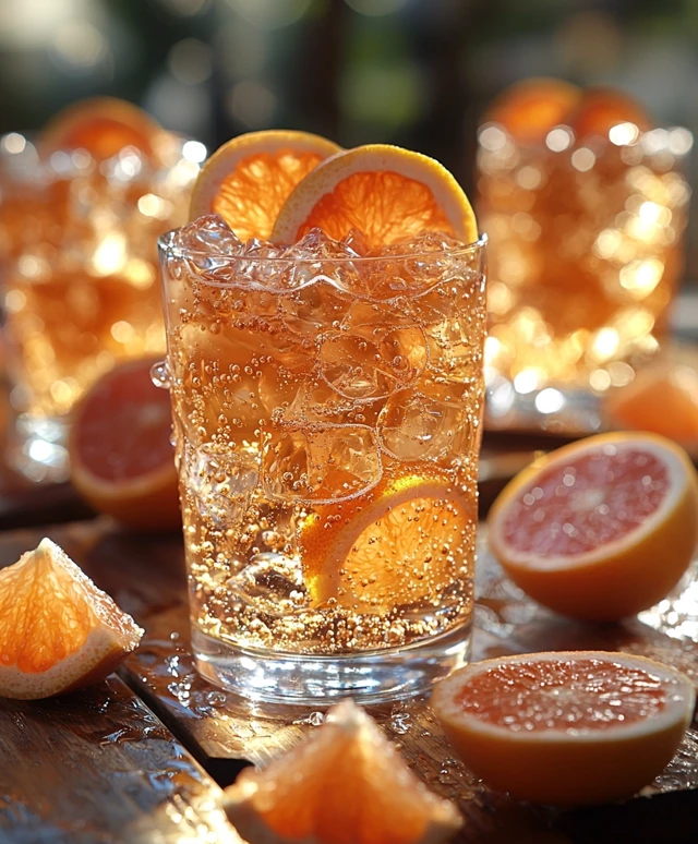 Grapefruit Soda Drink