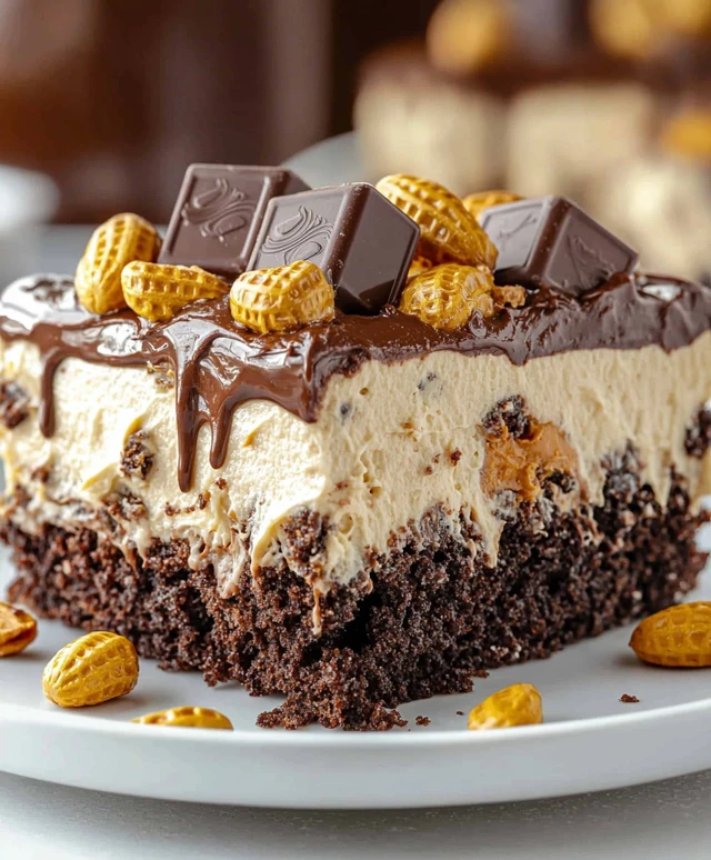 Reese's Peanut Butter Poke Cake