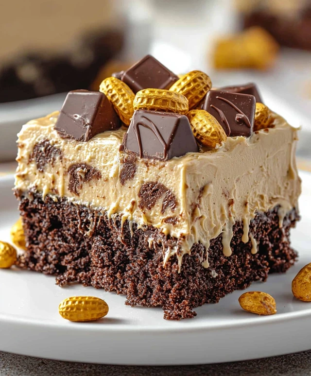 Reese's Peanut Butter Poke Cake