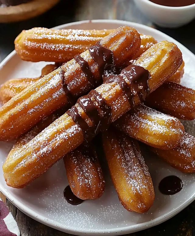 Chocolate Dipped Churros