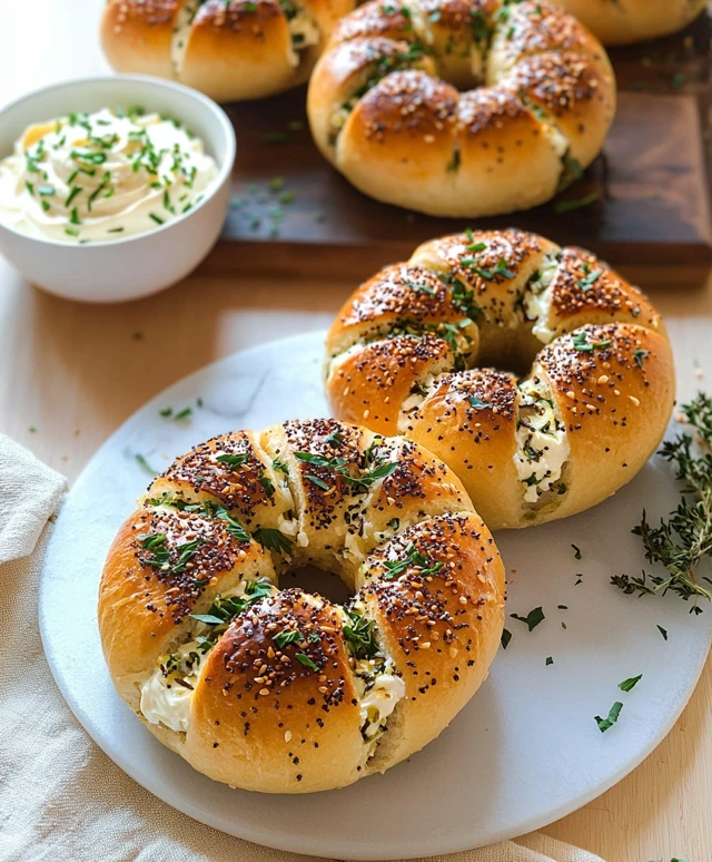 Cream Cheese Garlic Bagel