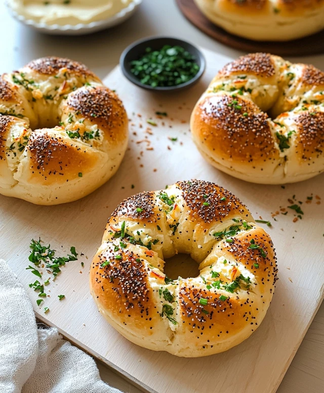Cream Cheese Garlic Bagel