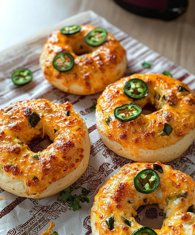 Cheddar Jalapeño Bagels