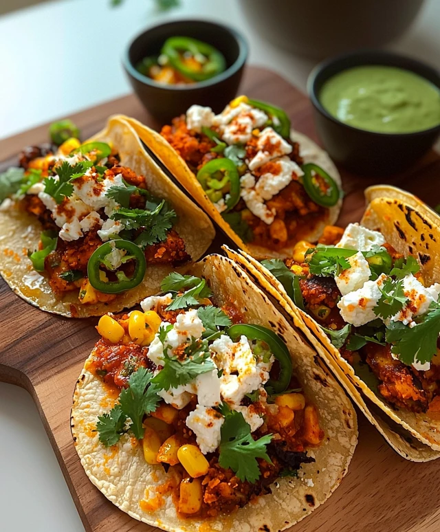 Feta-Crusted Chipotle Tacos
