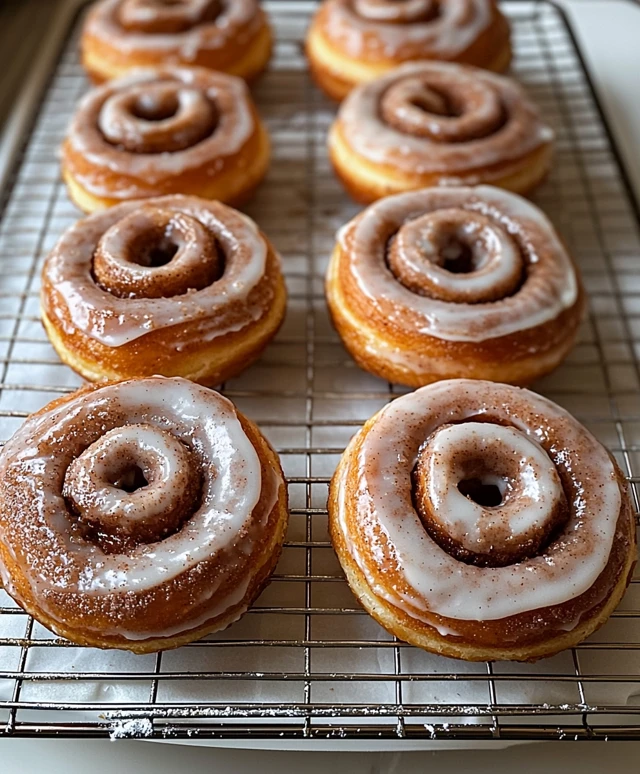 Cinnamon Roll Donuts