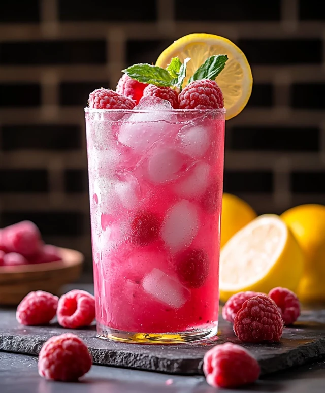 Pink Raspberry Lemonade Drink