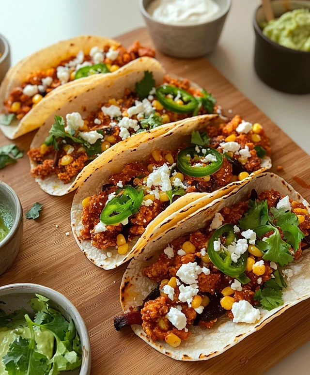 Feta-Crusted Chipotle Tacos
