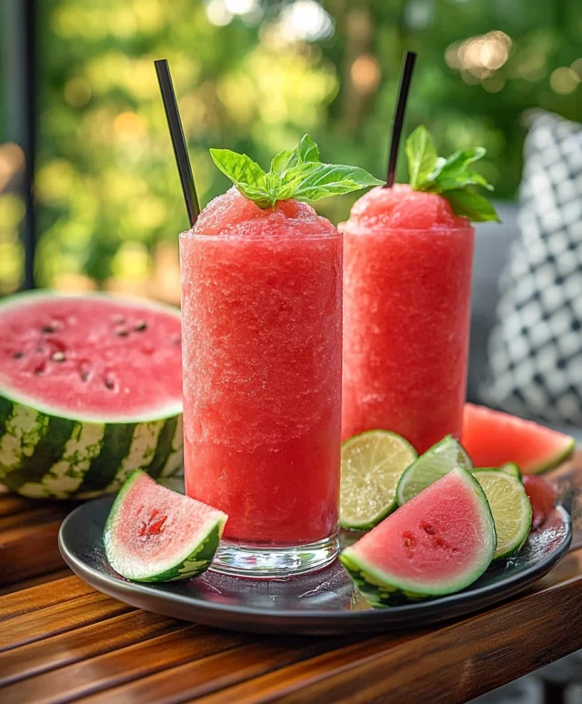 Watermelon Slushie Drink