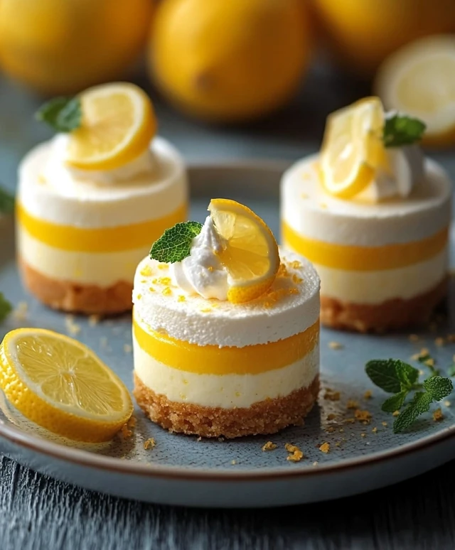 Mini Lemon Cheesecake