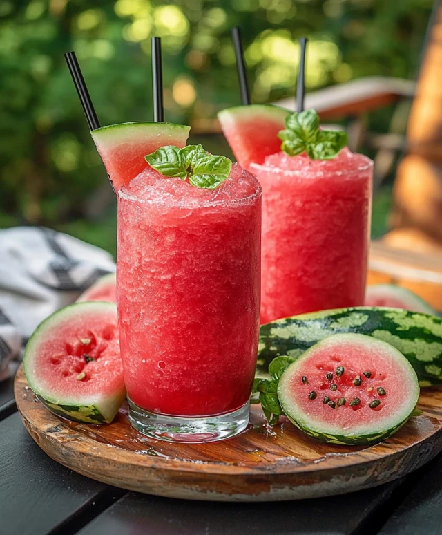 Watermelon Slushie Drink