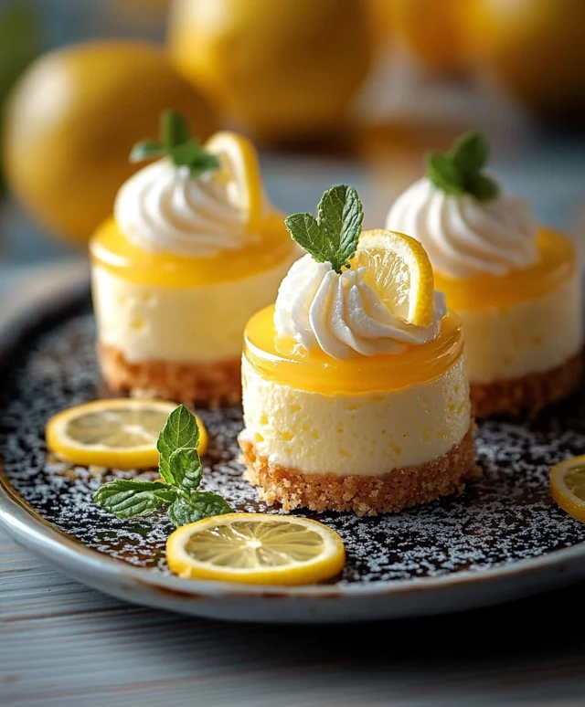 Mini Lemon Cheesecake