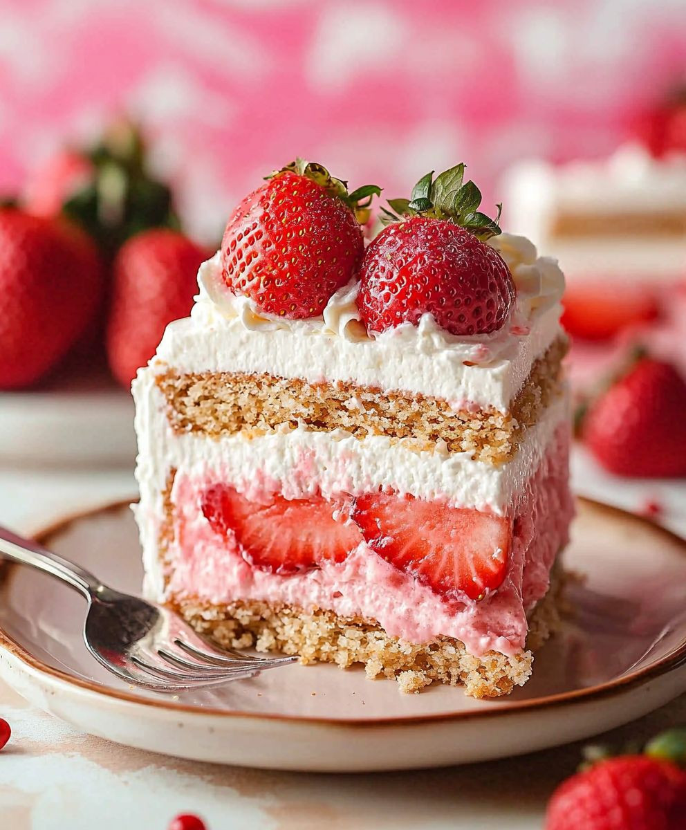 Strawberry Cream Cheese Cake