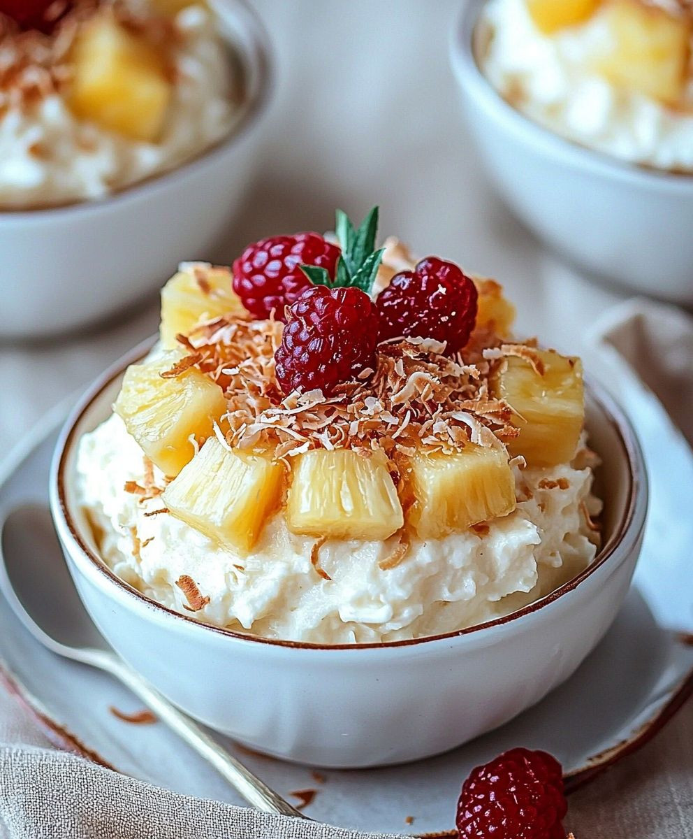 Hawaiian pineapple coconut dessert