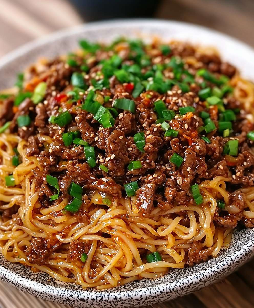 Spicy Beef Noodle Stir Fry