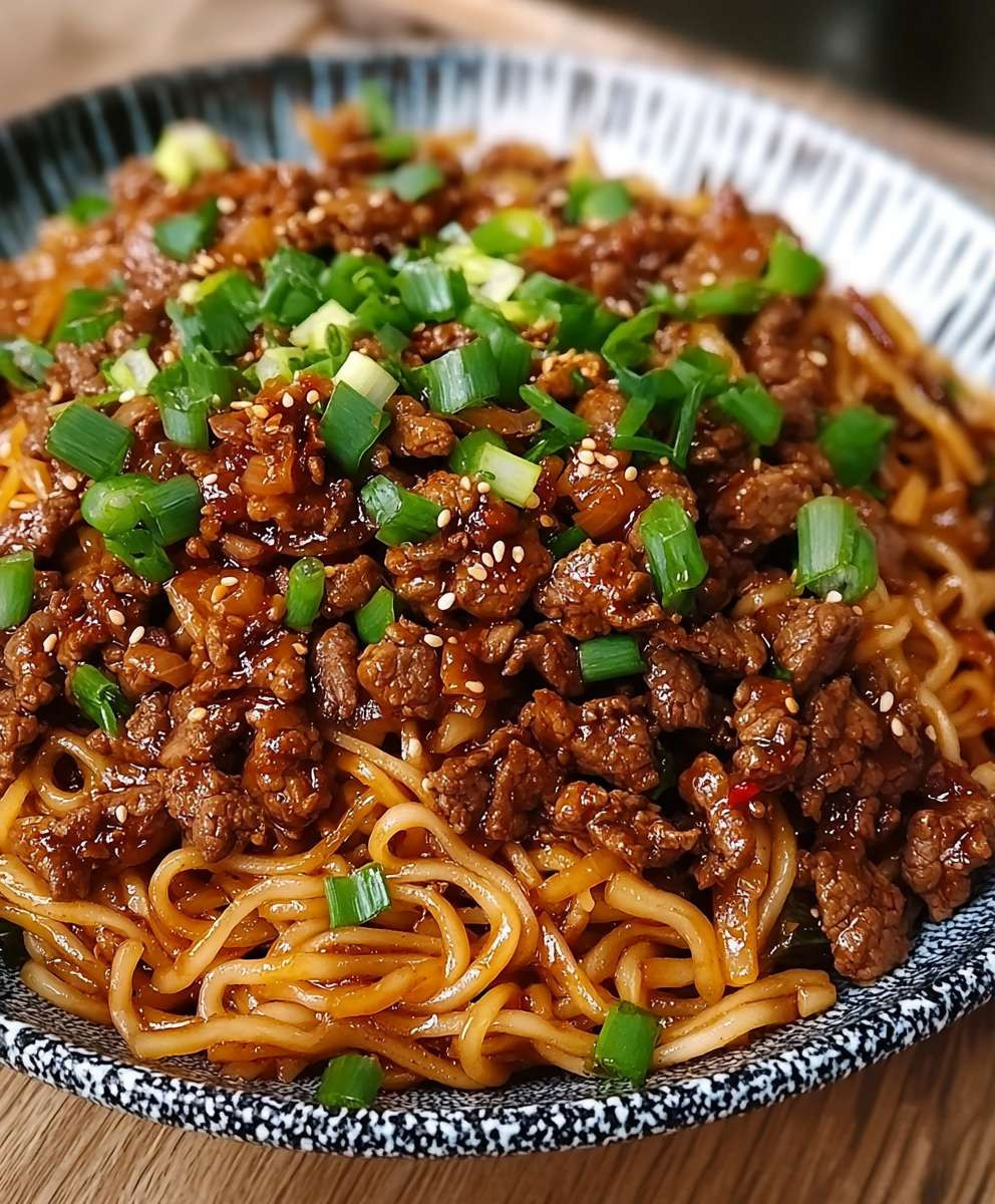 Spicy Beef Noodle Stir Fry