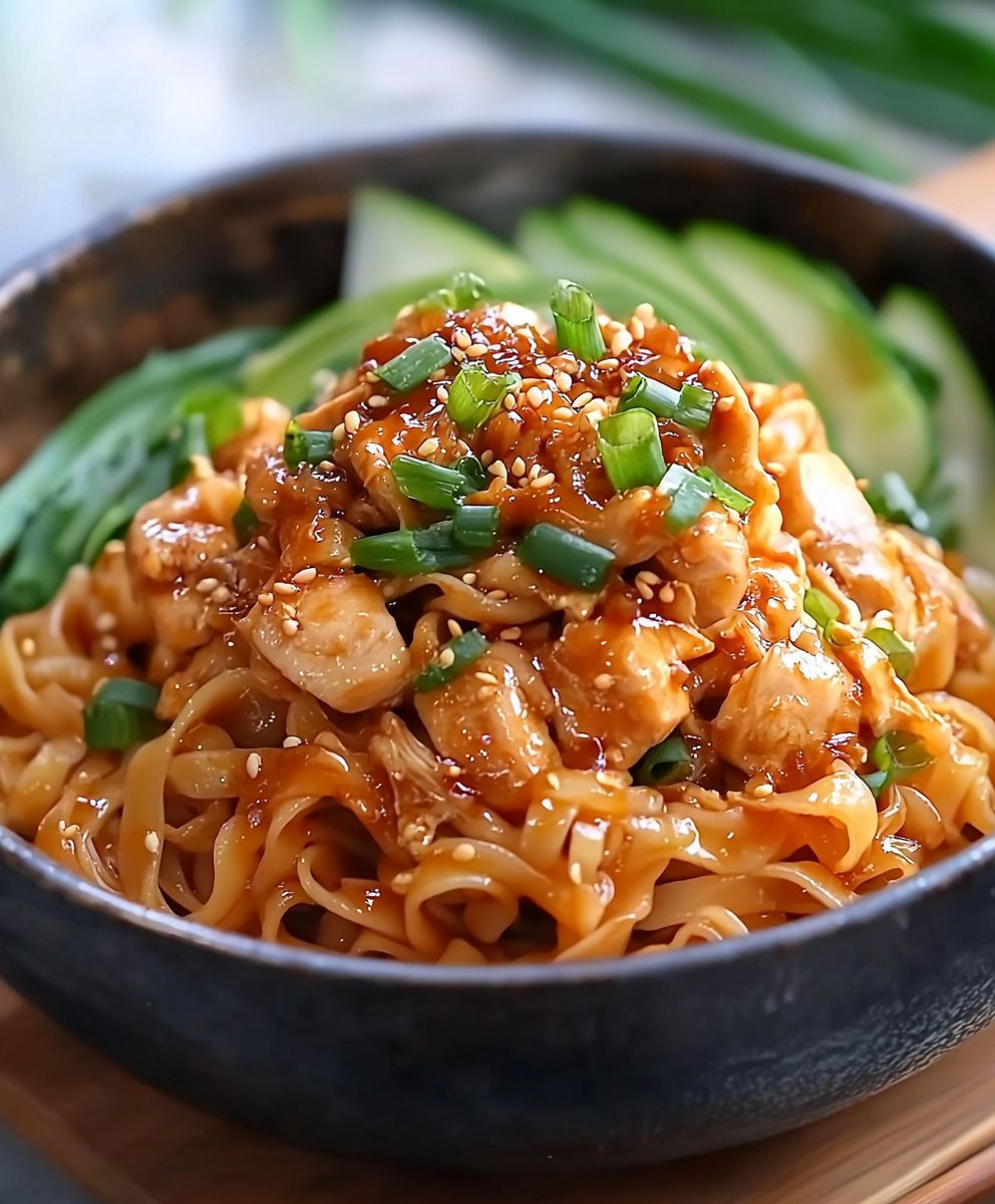 Shredded Braised Chicken Noodles