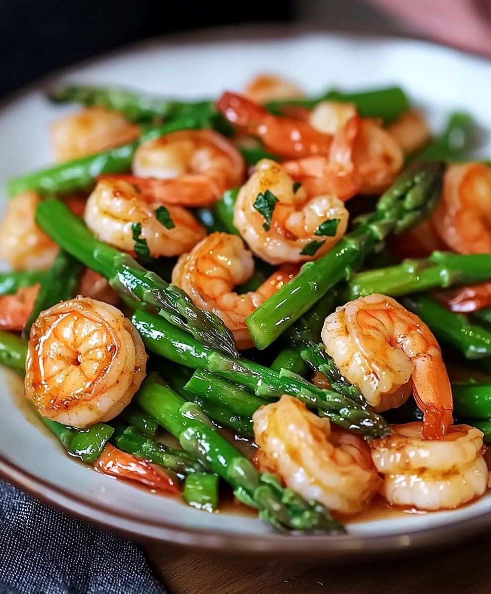 Shrimp Asparagus Stir Fry