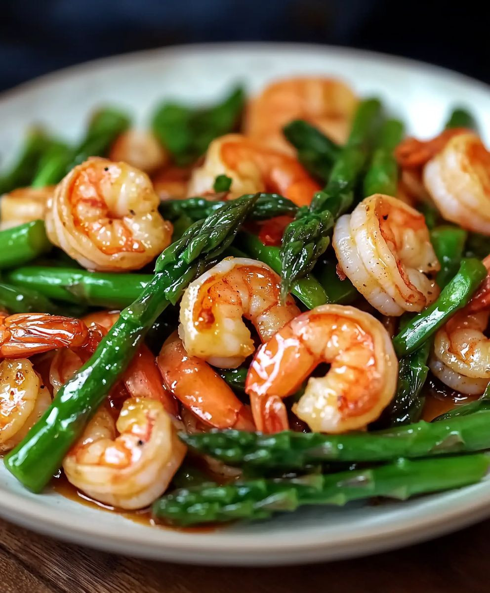 Shrimp Asparagus Stir Fry