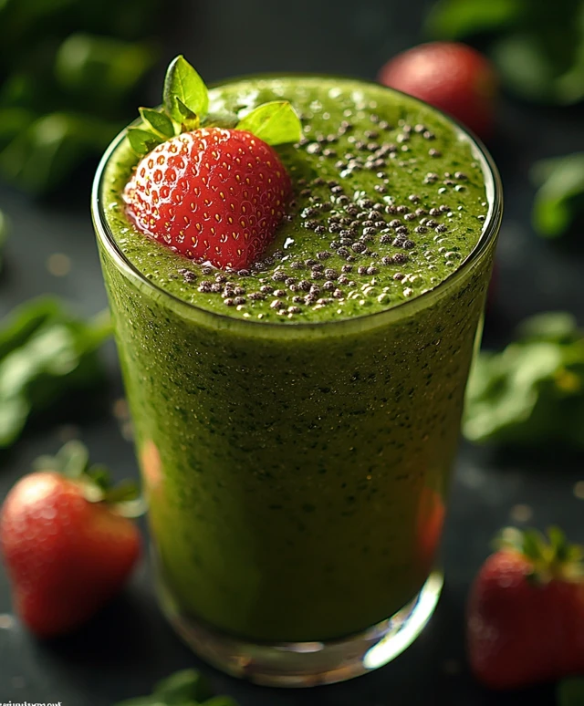 Strawberry Spinach Smoothie