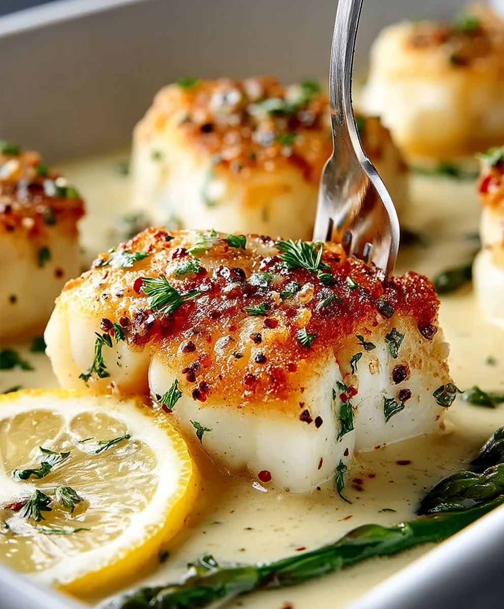 Baked Cod Coconut Lemon