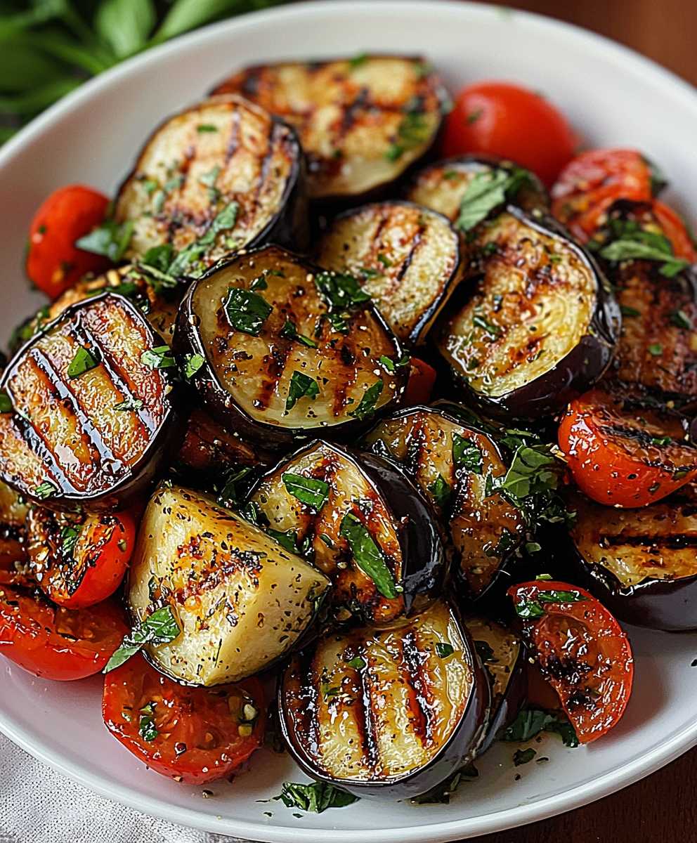 Grilled Eggplant Salad