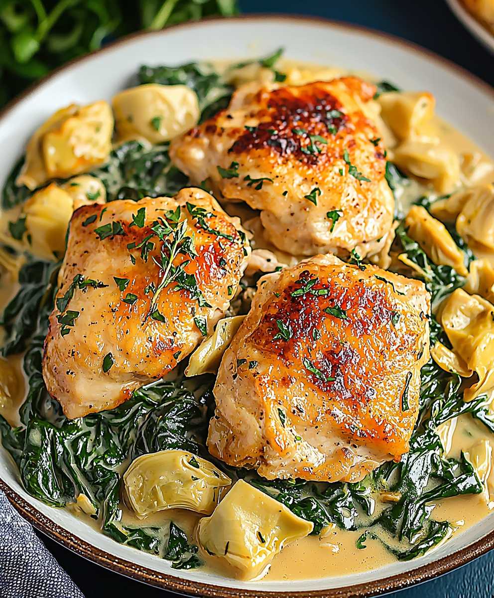 Spinach Artichoke Chicken