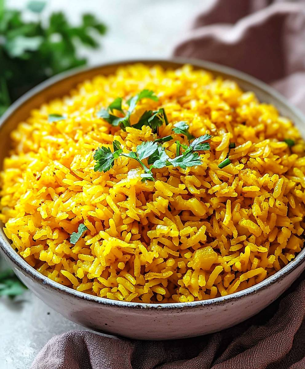 Turmeric rice