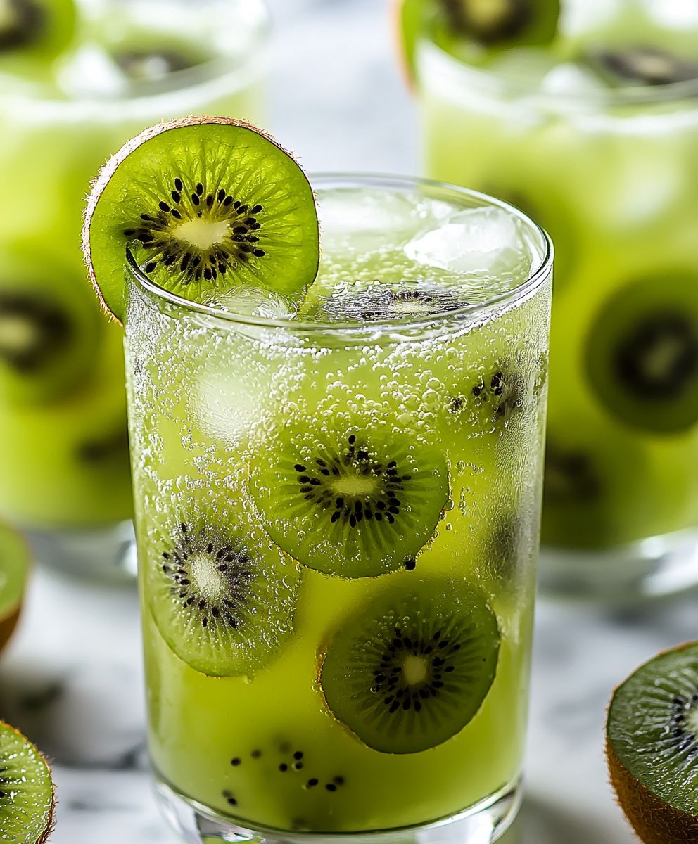 Kiwi lime sparkler
