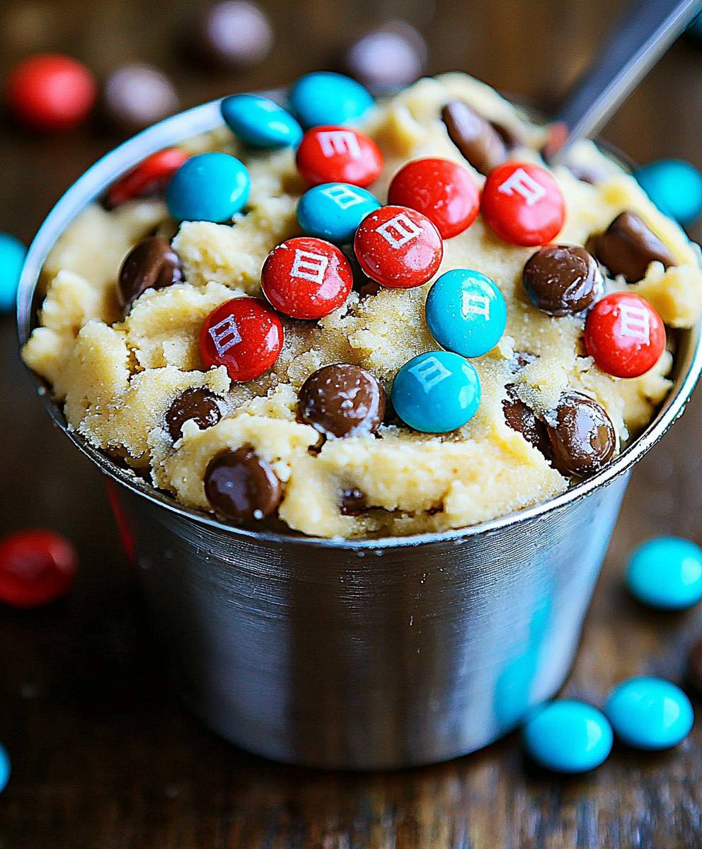 M&M cookie dough dip